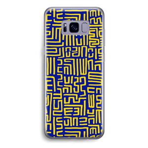 CaseCompany Majorelle Blue Print: Samsung Galaxy S8 Transparant Hoesje