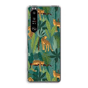 CaseCompany Luipaard 2: Sony Xperia 1 III Transparant Hoesje