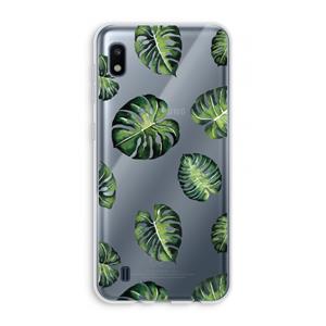 CaseCompany Tropische bladeren: Samsung Galaxy A10 Transparant Hoesje