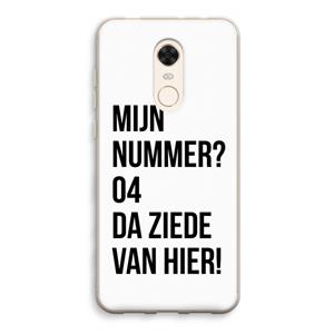 CaseCompany Da ziede van hier: Xiaomi Redmi 5 Transparant Hoesje