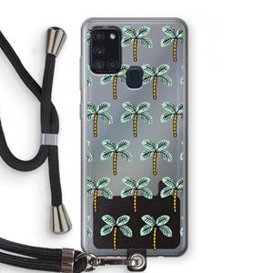 CaseCompany Paradise: Samsung Galaxy A21s Transparant Hoesje met koord