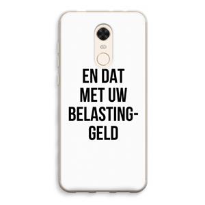 CaseCompany Belastinggeld: Xiaomi Redmi 5 Transparant Hoesje