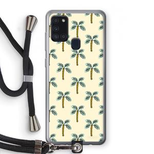 CaseCompany Paradise: Samsung Galaxy A21s Transparant Hoesje met koord