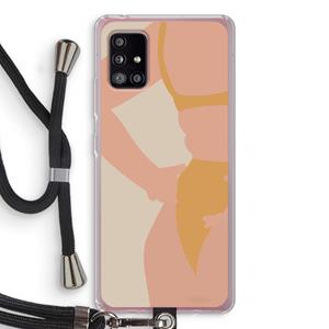 CaseCompany Bikini body: Samsung Galaxy A51 5G Transparant Hoesje met koord