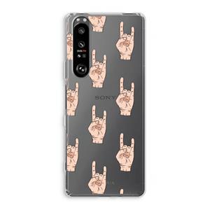 CaseCompany Rock: Sony Xperia 1 III Transparant Hoesje