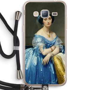 CaseCompany Eleonore: Samsung Galaxy J3 (2016) Transparant Hoesje met koord