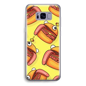 CaseCompany Hamburger: Samsung Galaxy S8 Transparant Hoesje