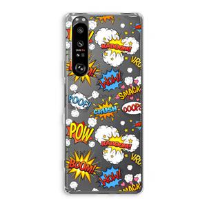 CaseCompany Pow Smack: Sony Xperia 1 III Transparant Hoesje