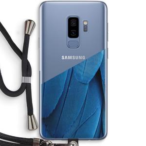 CaseCompany Pauw: Samsung Galaxy S9 Plus Transparant Hoesje met koord