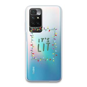 CaseCompany It's Lit: Xiaomi Redmi 10 Transparant Hoesje