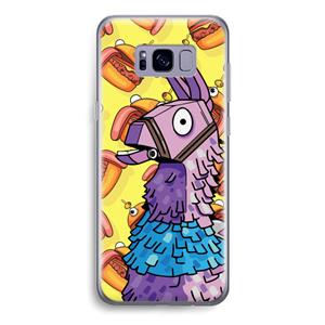 CaseCompany Loot Burger: Samsung Galaxy S8 Transparant Hoesje
