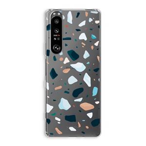 CaseCompany Terrazzo N°13: Sony Xperia 1 III Transparant Hoesje