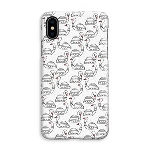 CaseCompany Zwanen: iPhone XS Max Volledig Geprint Hoesje