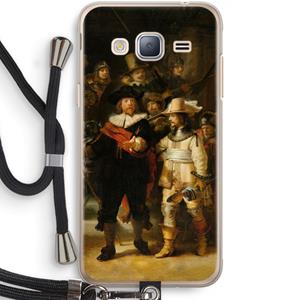 CaseCompany De Nachtwacht: Samsung Galaxy J3 (2016) Transparant Hoesje met koord