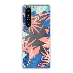 CaseCompany Tropisch: Sony Xperia 1 III Transparant Hoesje
