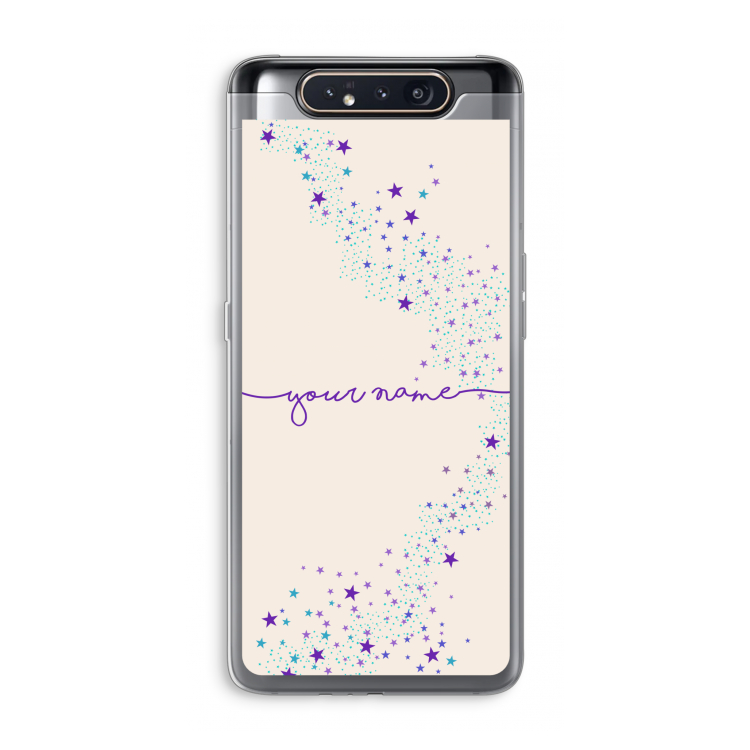 CaseCompany Sterren: Samsung Galaxy A80 Transparant Hoesje