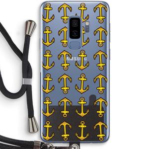 CaseCompany Musketon Anchor: Samsung Galaxy S9 Plus Transparant Hoesje met koord