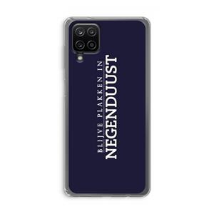 CaseCompany Blijve plakken in Negenduust: Samsung Galaxy A12 Transparant Hoesje