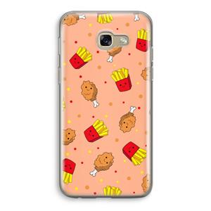 CaseCompany Chicken 'n Fries: Samsung Galaxy A5 (2017) Transparant Hoesje