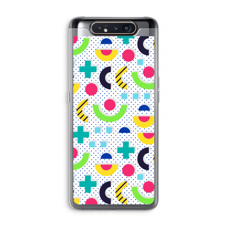 CaseCompany 8-bit N°1: Samsung Galaxy A80 Transparant Hoesje