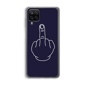 CaseCompany F**k U: Samsung Galaxy A12 Transparant Hoesje