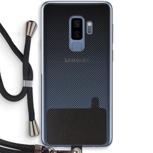 CaseCompany Musketon Halftone: Samsung Galaxy S9 Plus Transparant Hoesje met koord
