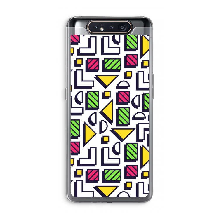 CaseCompany 8-bit N°4: Samsung Galaxy A80 Transparant Hoesje