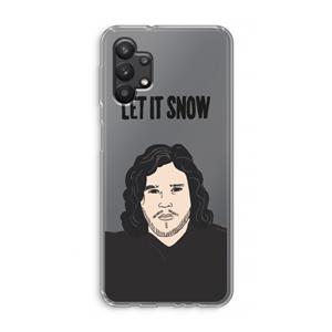 CaseCompany Let It Snow: Samsung Galaxy A32 5G Transparant Hoesje