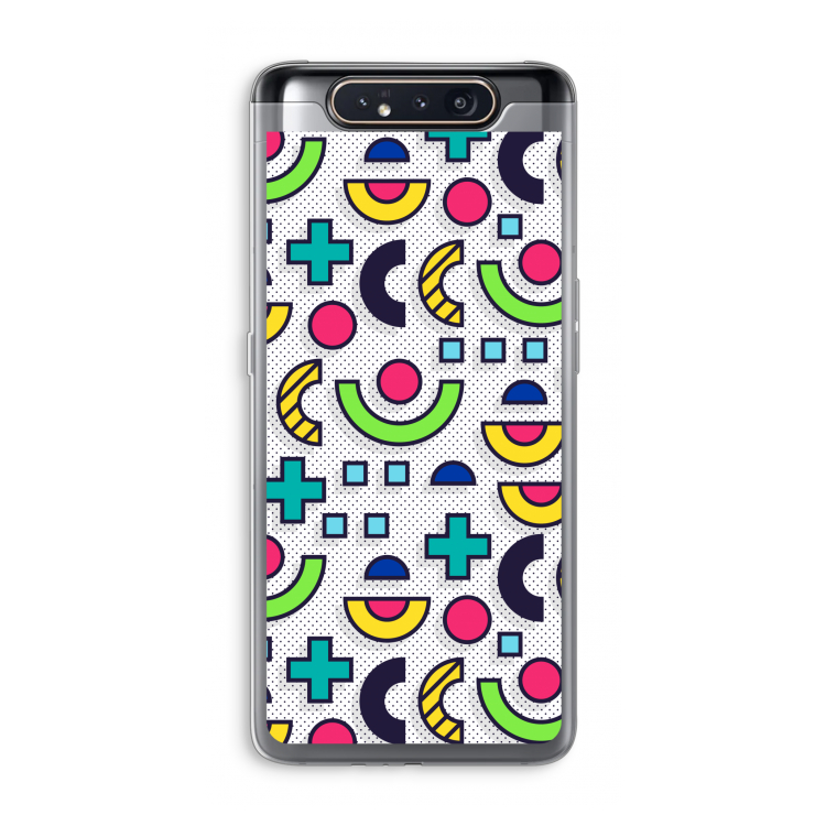 CaseCompany 8-bit N°6: Samsung Galaxy A80 Transparant Hoesje