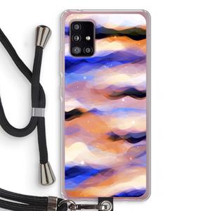 CaseCompany Donkere Wolken: Samsung Galaxy A51 5G Transparant Hoesje met koord