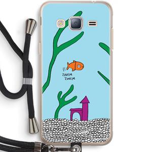 CaseCompany Aquarium: Samsung Galaxy J3 (2016) Transparant Hoesje met koord