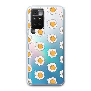 CaseCompany Bacon to my eggs #1: Xiaomi Redmi 10 Transparant Hoesje