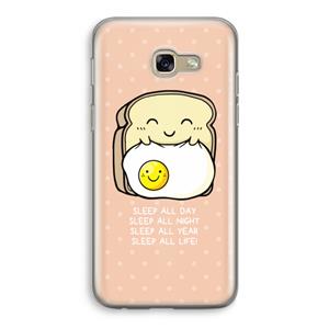 CaseCompany Sleep All Day: Samsung Galaxy A5 (2017) Transparant Hoesje