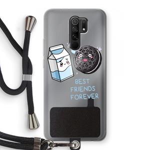 CaseCompany Best Friend Forever: Xiaomi Redmi 9 Transparant Hoesje met koord