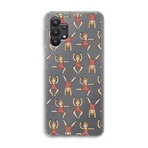CaseCompany Gymboys: Samsung Galaxy A32 5G Transparant Hoesje