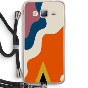 CaseCompany Noor A: Samsung Galaxy J3 (2016) Transparant Hoesje met koord