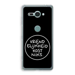 CaseCompany Vriendelijkheid: Sony Xperia XZ2 Compact Transparant Hoesje
