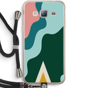 CaseCompany Noor B: Samsung Galaxy J3 (2016) Transparant Hoesje met koord