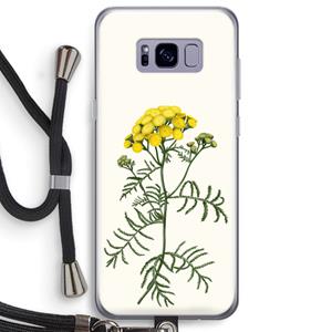 CaseCompany Tansy: Samsung Galaxy S8 Plus Transparant Hoesje met koord