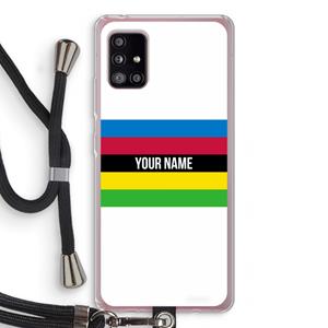 CaseCompany WK Wielrennen: Samsung Galaxy A51 5G Transparant Hoesje met koord