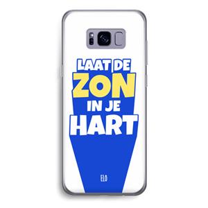 CaseCompany Laat de zon in je hart: Samsung Galaxy S8 Transparant Hoesje