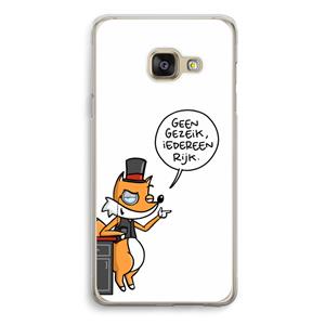 CaseCompany Geen Gezeik: Samsung Galaxy A3 (2016) Transparant Hoesje