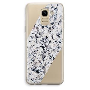 CaseCompany Gespikkelde marmer: Samsung Galaxy J6 (2018) Transparant Hoesje