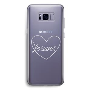 CaseCompany Forever heart pastel: Samsung Galaxy S8 Transparant Hoesje