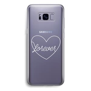 CaseCompany Forever heart pastel: Samsung Galaxy S8 Transparant Hoesje