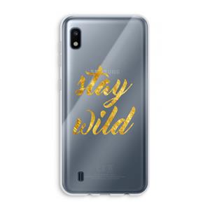 CaseCompany Stay wild: Samsung Galaxy A10 Transparant Hoesje