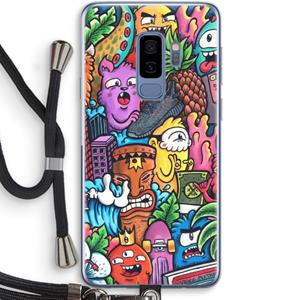 CaseCompany Vexx Mixtape: Samsung Galaxy S9 Plus Transparant Hoesje met koord