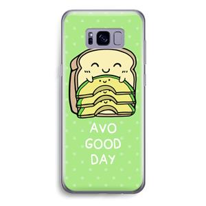 CaseCompany Avo Good Day: Samsung Galaxy S8 Transparant Hoesje