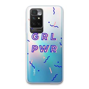 CaseCompany GRL PWR: Xiaomi Redmi 10 Transparant Hoesje