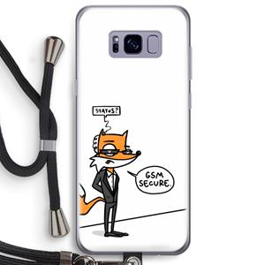 CaseCompany GSM secure: Samsung Galaxy S8 Plus Transparant Hoesje met koord